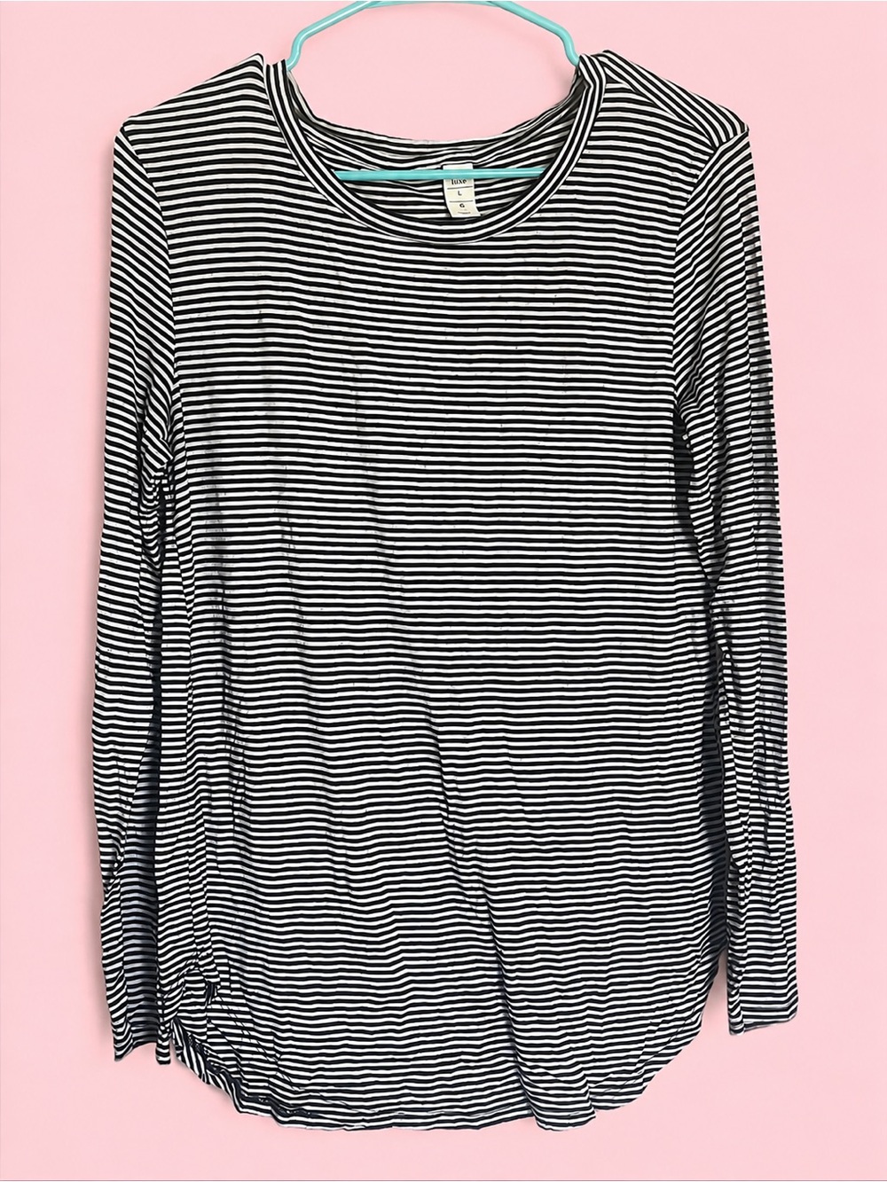 Striped black & white lightweight sweater
